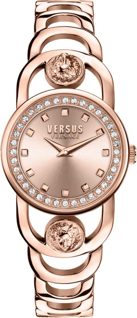 Versus Versace Womens Rose Gold Tone 32mm Carnaby Street 